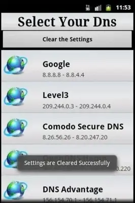 Change Dns android App screenshot 1